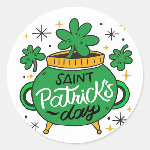 Saint Patrick's Day Classic Round Sticker