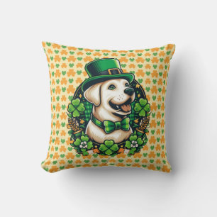 Saint Patrick's Day cut dog Cushion