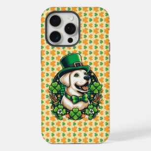 Saint Patrick's Day Cute Dog iPhone 15 Pro Max Case