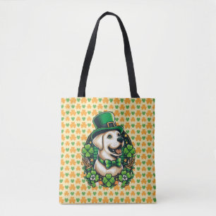 Saint Patrick's Day Cute Dog Tote Bag