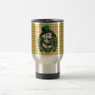 Saint Patrick's Day Cute Dog Travel Mug