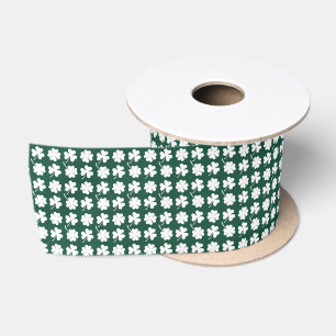 Saint Patrick's Day four leaf clover Shamrocks Satin Ribbon