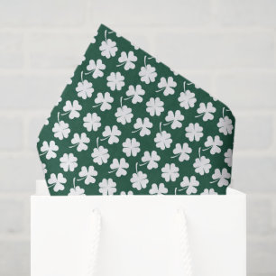 Saint Patrick's day four leaf clover Tissue Paper