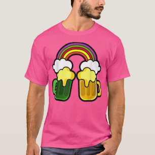 Saint Patrick's Day Funny beer with rainbow Drinki T-Shirt