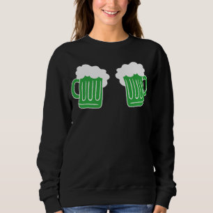 Saint Patrick's Day Funny Graphic Art Beer Drinkin Sweatshirt