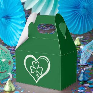 Saint Patrick's Day Funny Shamrock Heart Irish  Favour Box