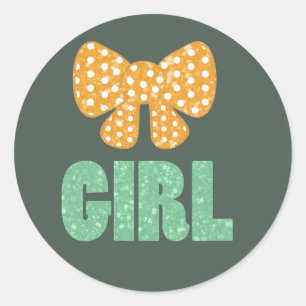 Saint Patrick's Day Gender Reveal Stickers (Girl)