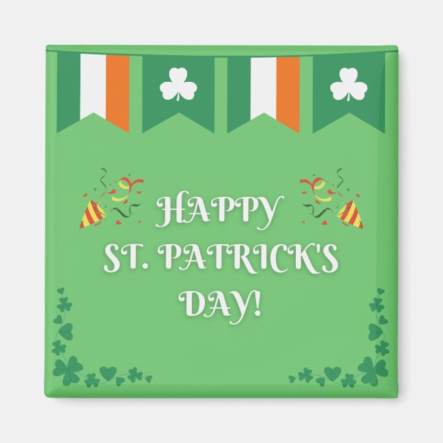 Saint Patrick's Day Green Magnet (Front)