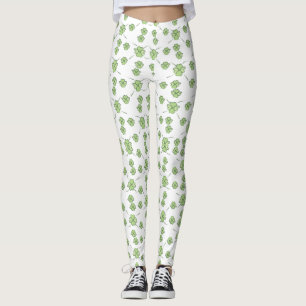 Saint Patrick's Day Green Shamrock Clover Leggings