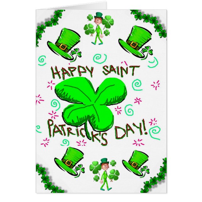 Saint Patrick's Day Greeting Card (Front)