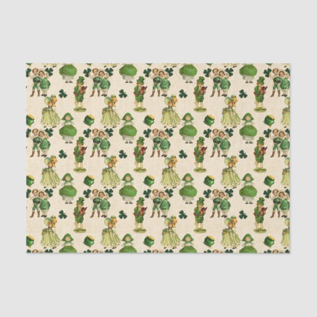Saint Patrick's Day Holiday pattern party tissue Paper (Front)