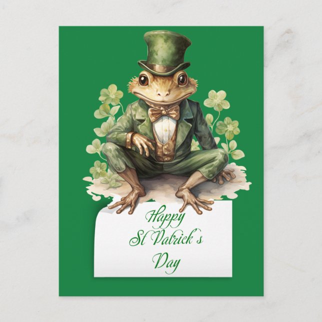 Saint Patrick's Day Holiday Postcard (Front)