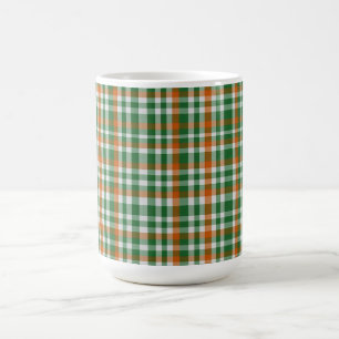 Saint Patrick's day Ireland Flag coloured gingham Coffee Mug