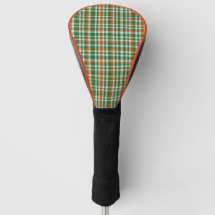 Saint Patrick's day Ireland Flag coloured gingham Golf Head Cover