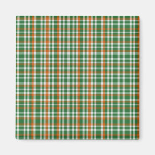 Saint Patrick's day Ireland Flag coloured gingham Magnet