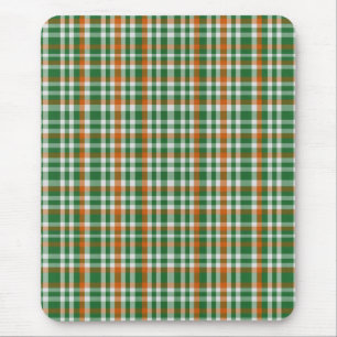 Saint Patrick's day Ireland Flag coloured gingham Mouse Pad