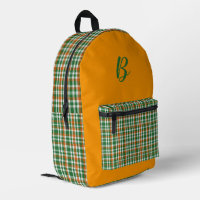Saint Patrick's day Ireland Flag coloured gingham