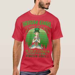 Saint Patricks Day Irish Girl The Soul Of A Witch T-Shirt