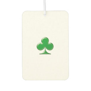 Saint Patrick's Day Irish Green Clover ace of club Car Air Freshener