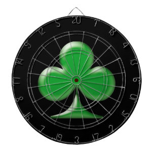 Saint Patrick's Day Irish Green Clover Shamrock Dartboard
