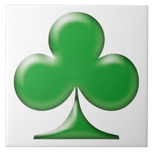 Saint Patrick's Day Irish Green Clover Shamrock Tile