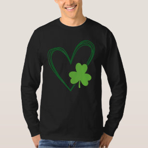 Saint Patrick's Day Irish Shamrock Heart For Men W T-Shirt