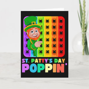 Saint Patrick's Day Is Poppin Pop It Fidet Toy St. Card