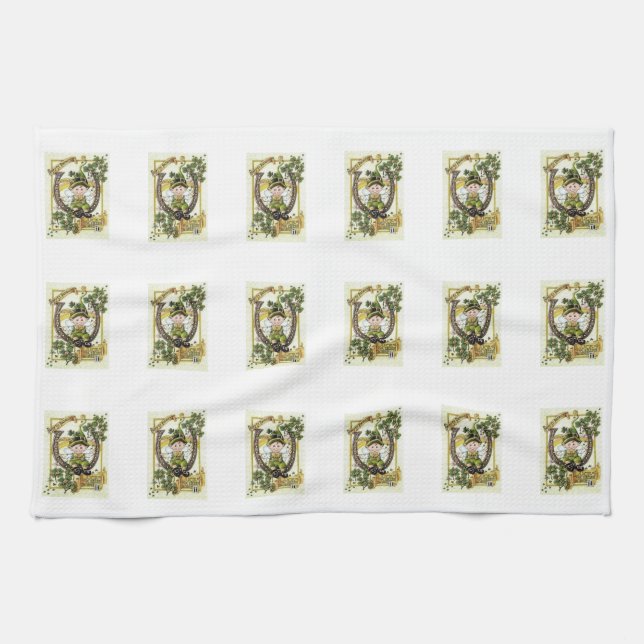 Saint Patrick's Day Kitchen Hand Towel (Horizontal)