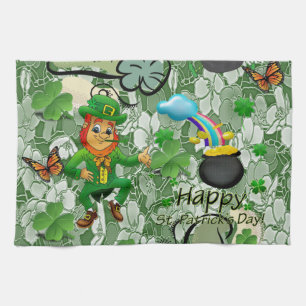 Saint Patrick's Day Kitchen Hand Towel