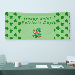 Saint Patrick's Day leprechaun Banner