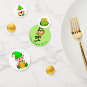 Saint Patrick's Day  Leprechaun, Elf & Pot of Gold Confetti
