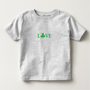 Saint Patrick's Day Love Green Clover Shamrock Toddler T-Shirt
