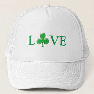 Saint Patrick's Day Love Green Clover Shamrock Trucker Hat