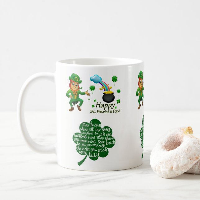Saint Patrick's Day Mug (With Donut)