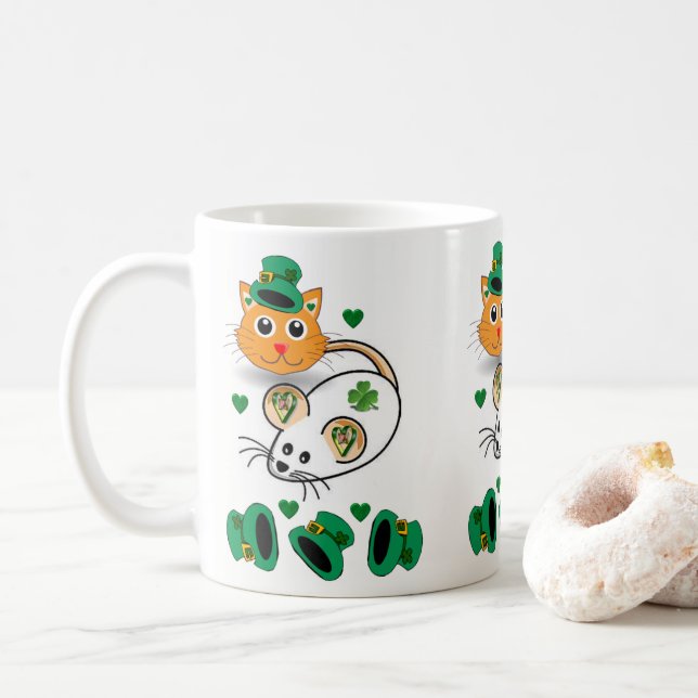 Saint Patrick's Day Mug (With Donut)