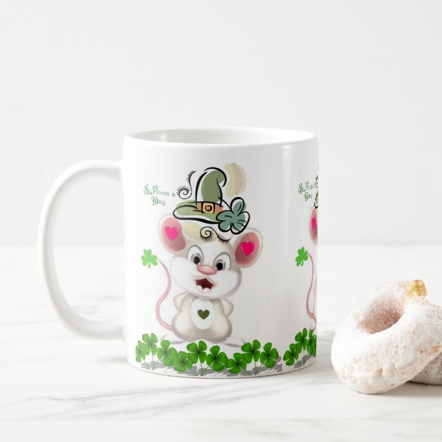 Saint Patrick's Day Mug (With Donut)