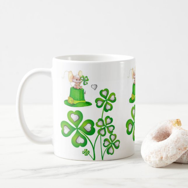 Saint Patrick's Day Mug (With Donut)