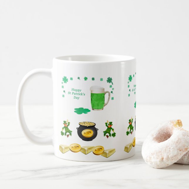 Saint Patrick's Day Mug (With Donut)