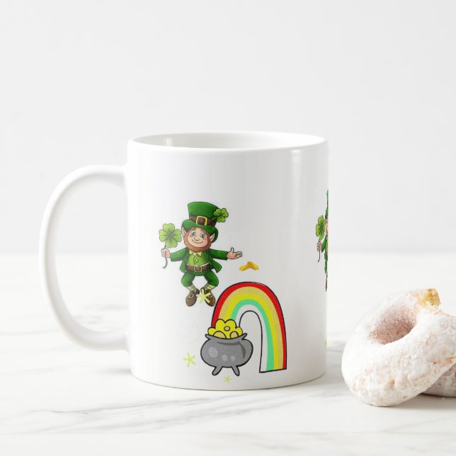 Saint Patrick's Day Mug (With Donut)