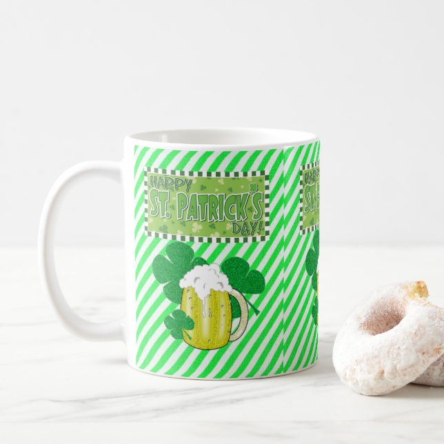 Saint Patrick's Day Mug (With Donut)