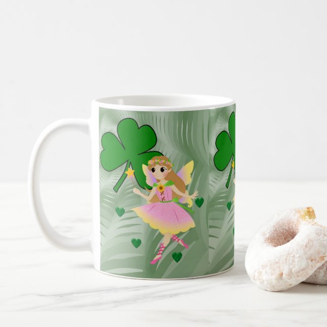 Saint Patrick's Day Mug Fairy (With Donut)
