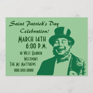 Saint Patrick's Day Party Irishman Invitation