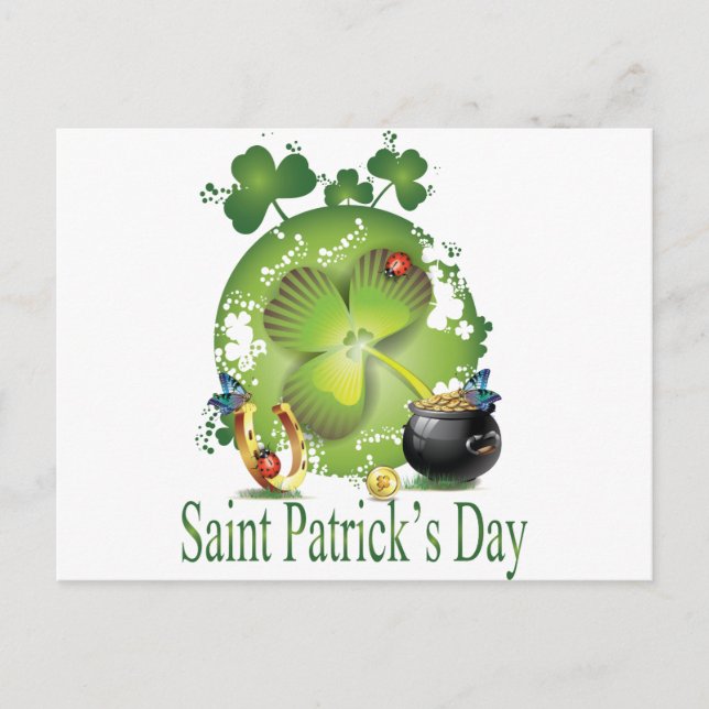 Saint Patrick's Day Postcard (Front)