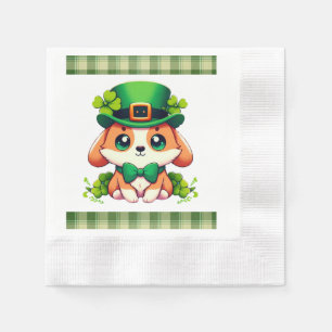 Saint Patricks' Day puppy Napkin