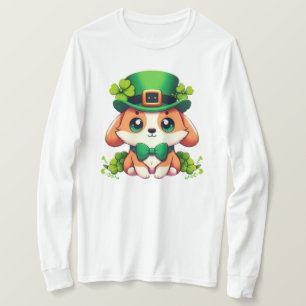 Saint Patricks' Day puppy  T-Shirt