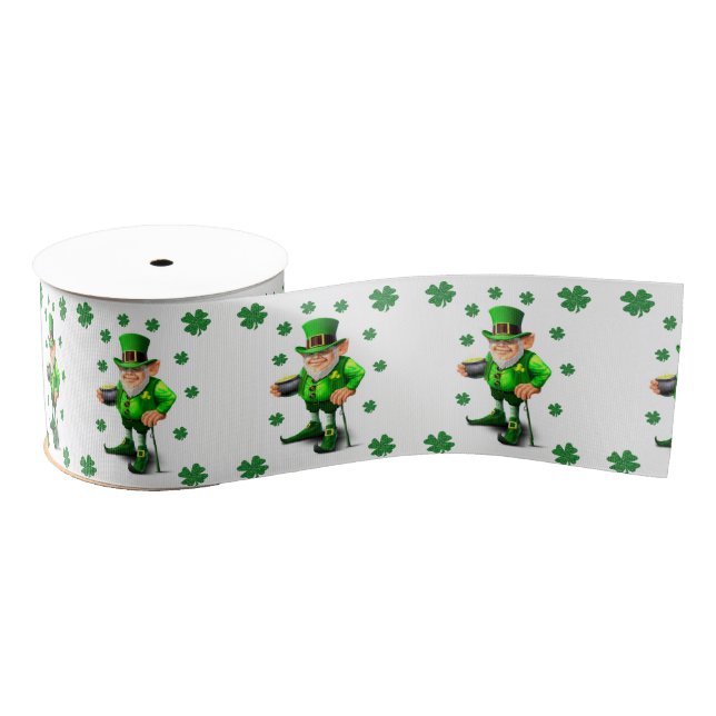 Saint Patrick's Day Ribbon Grosgrain Ribbon (Spool)
