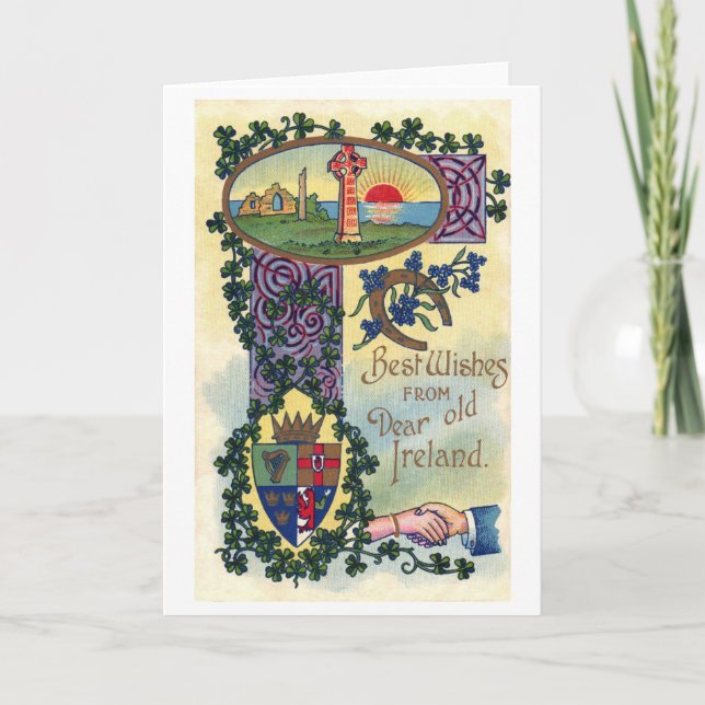 Saint Patrick's Day, Shamrock Card (Front)