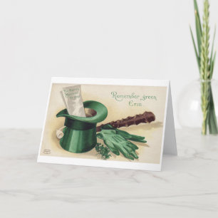 Saint Patrick's Day, Shamrock, Vintage Card