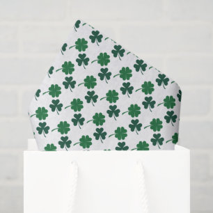 Saint Patrick's day shamrocks four leaf clover  Tissue Paper