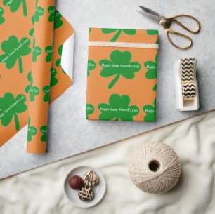 Saint Patrick's Day Shamrocks Wrapping Paper